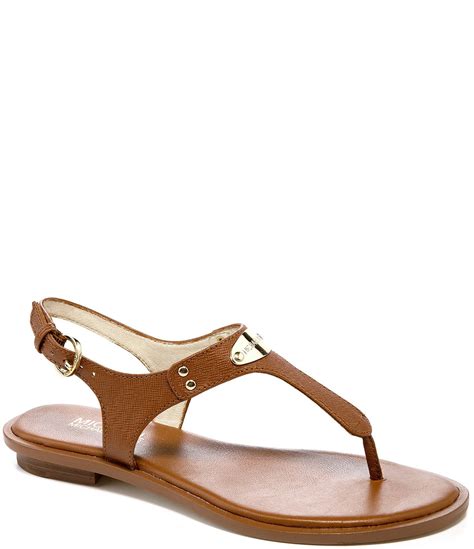 michael michael kors women's mk plate thong sandals|Michael Kors sandals women sale.